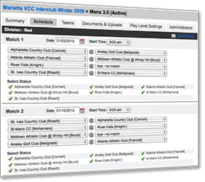 Quick and Easy Tennis League Scheduler